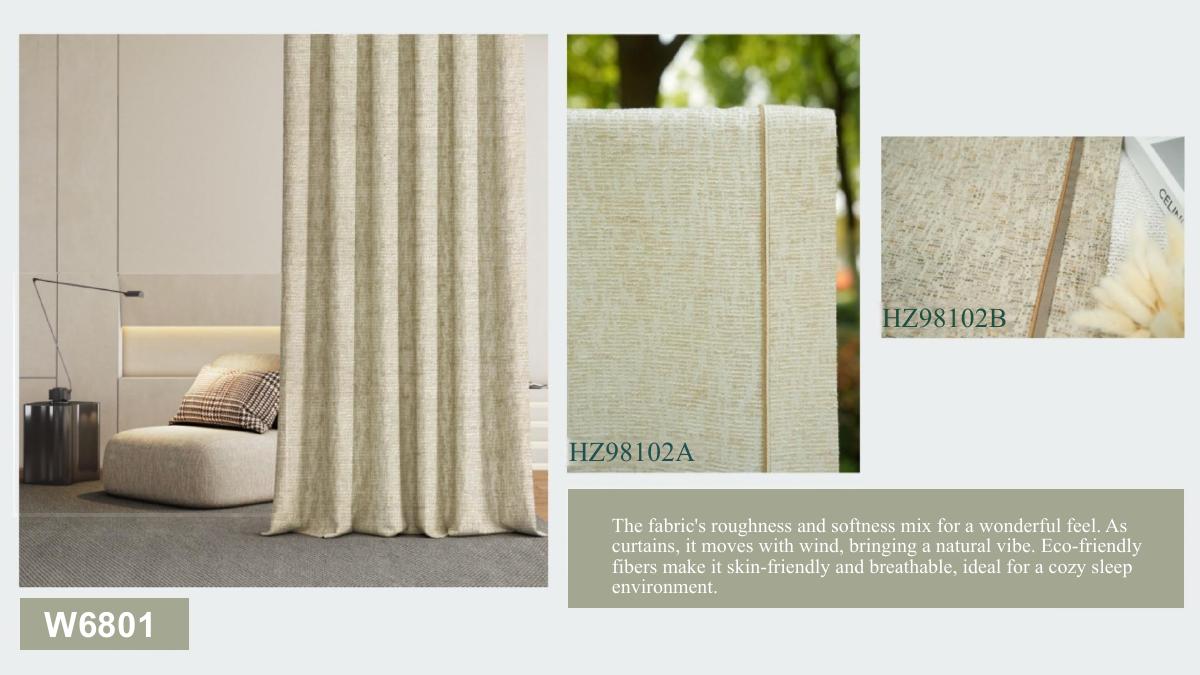 Soft neutral drapery in a modern living room